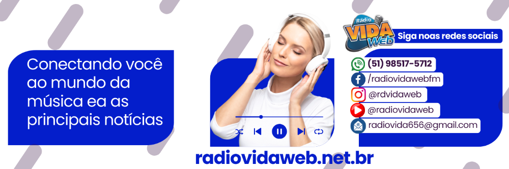 Rádio Vida Web  aproximando você do mundo digital ,música,notícias e entrevistas  24 horas !